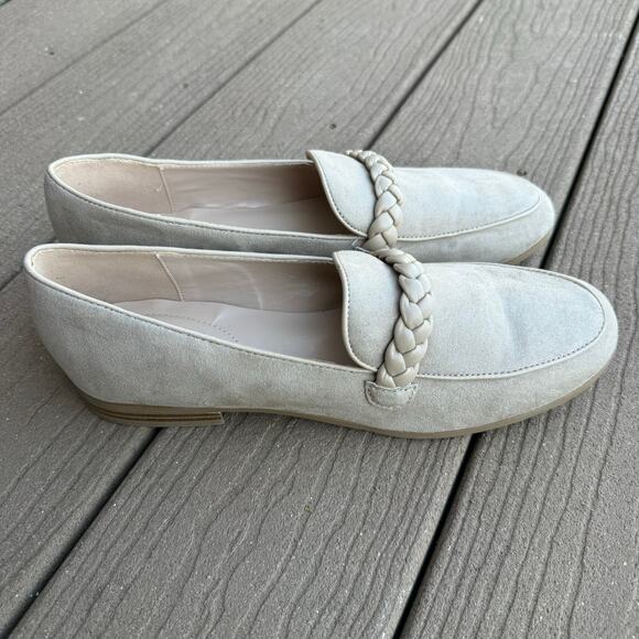 New Bandolino Larna Women Tan Braided Almond Toe Slip On Flat Loafer Size 9M - Picture 6 of 10